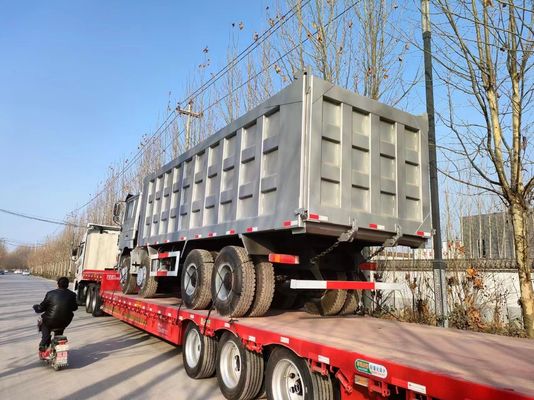 Shacman F3000 с сертификатом GCC 8 * 4 свертывающийся грузовик с мощностью двигателя 6-8 л в сером цвете