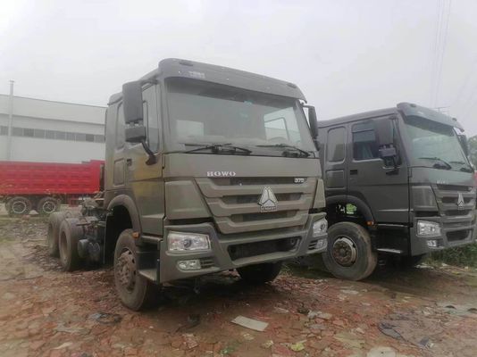 Ручная коробка передач Синий Синотрук Тяжелый грузовик 6*4 Тракторный грузовик Безтрубные шины