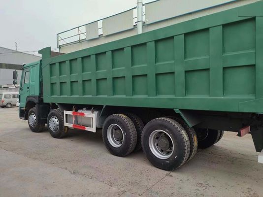Шина 12.00r20 ECE Сертифицированный Sinotruk HOWO 8 x 4 Подержанный мусоровоз Зеленый цвет