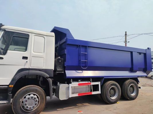 10 шины Белый грузовик U-Type Dump Truck Sinotruck HOWO 6*4 в белом и синем цвете для сидений ≤5