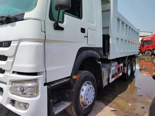 6×4 передний подъемный стиль грузовик 351-450 л. с. Подержанный Sinotruck HOWO 10wheeler Белый