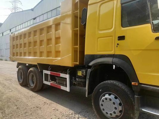 6-8 л. Моторная емкость Использованный Sinotruck HOWO 6*4 Дэмп-Трак 10 шины 20-30 тонн Желтый