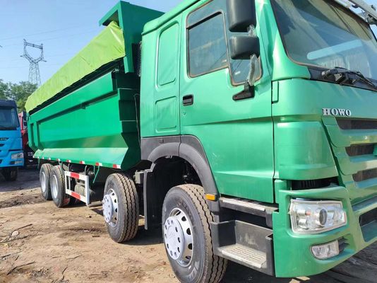 Дизайн радиальных шин Sinotruk HOWO Зеленый 8*4 У-типа Дэмп-Трак 12 колес Транспорт