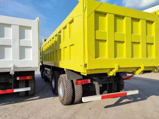 Желтый 351-450 л.с. 6-8L Sinotruk HOWO Дамповый грузовик с наклоном грузовик с наклоном грузовика