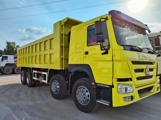 Желтый 351-450 л.с. 6-8L Sinotruk HOWO Дамповый грузовик с наклоном грузовик с наклоном грузовика