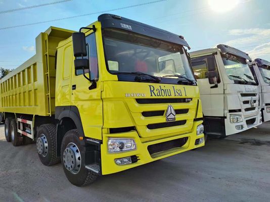 Желтый 351-450 л.с. 6-8L Sinotruk HOWO Дамповый грузовик с наклоном грузовик с наклоном грузовика