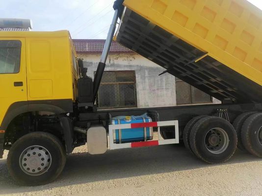 HOWO Sinotruk 460HP Дэмпинг грузовики Бензиновый автомобиль Подержанный грузовик с хорошим топливом 6-8L Моторная вместимость