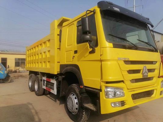 HOWO Sinotruk 460HP Дэмпинг грузовики Бензиновый автомобиль Подержанный грузовик с хорошим топливом 6-8L Моторная вместимость