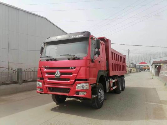Sinotruk HOWO 6X4 371HP Дампер с красным цветом