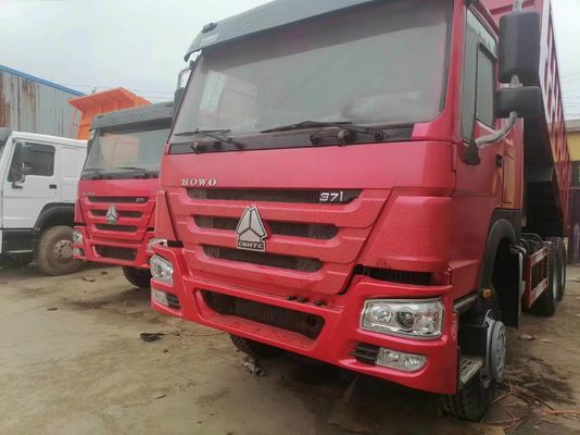 Sinotruk HOWO 6X4 371HP Дампер с красным цветом