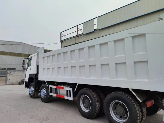 Дизайн радиальной шины 375 л.с. Синотрук 12 колес HOWO 8*4 Дамп-грузовик для транспортировки белых