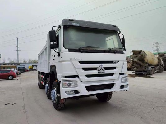 Дизайн радиальной шины 375 л.с. Синотрук 12 колес HOWO 8*4 Дамп-грузовик для транспортировки белых