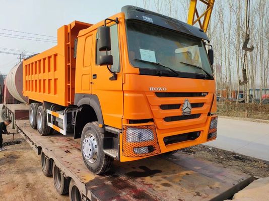 6×4 ручная коробка передач HOWO Дамп-грузовик Подержанный грузовик Дамп 12 Roues Sable Benne Camion