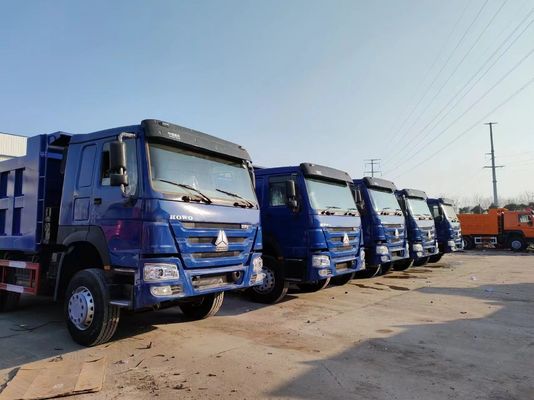 Ручная коробка передач тип 6×4 Приводное колесо Sinotruck HOWO Голубой грузовик 10 шин