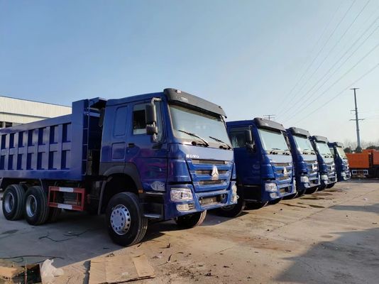 Ручная коробка передач тип 6×4 Приводное колесо Sinotruck HOWO Голубой грузовик 10 шин