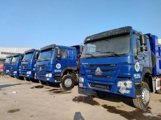 Ручная коробка передач тип 6×4 Приводное колесо Sinotruck HOWO Голубой грузовик 10 шин