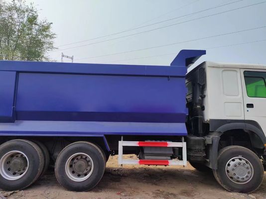 Sinotruck HOWO 6*4 Дамп-Трамп Подержанный грузовик 10 шины Белый и синий U-тип для грузов