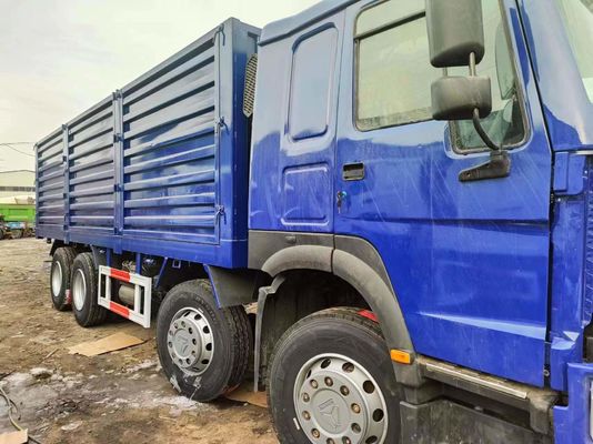 Sinotruck HOWO Синий 8*4 Box Truck 10 шин Подержанный грузовик с 6×4 приводом