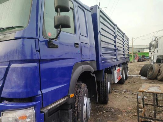 Sinotruck HOWO Синий 8*4 Box Truck 10 шин Подержанный грузовик с 6×4 приводом