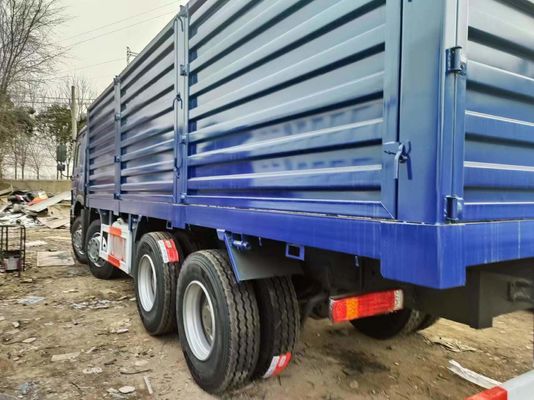 Sinotruck HOWO Синий 8*4 Box Truck 10 шин Подержанный грузовик с 6×4 приводом