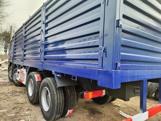 Sinotruck HOWO Синий 8*4 Box Truck 10 шин Подержанный грузовик с 6×4 приводом