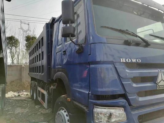 Синий Sinotruk HOWO 6*4 Тракторный грузовик Использованный 1 год Послепродажная помощь включена