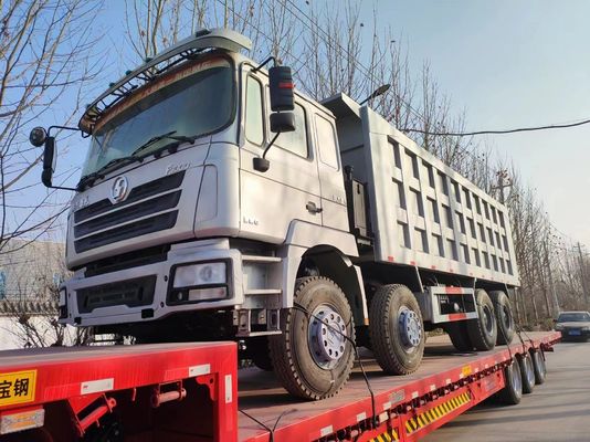 Shacman 8X4 Подержанный грузовик 375 л.с. 12 колес 40 т Передний стиль подъема Сила лошадей 351-450 л.с.