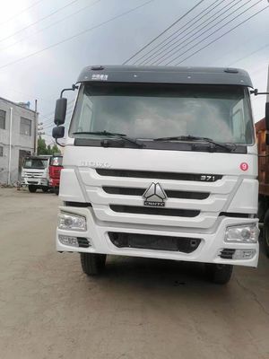 Подержанный Sinotruk HOWO 6X4 371HP Дэмп-Трак с белым цветом 1 год послепродажного обслуживания