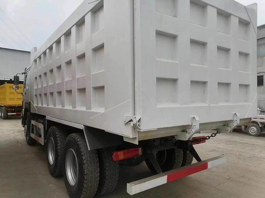 Подержанный Sinotruk HOWO 6X4 371HP Дэмп-Трак с белым цветом 1 год послепродажного обслуживания