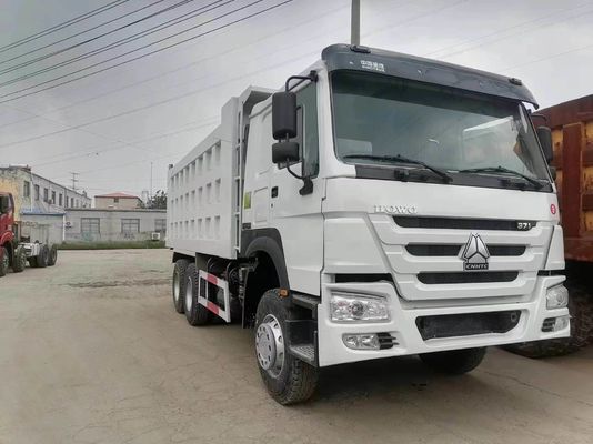 Подержанный Sinotruk HOWO 6X4 371HP Дэмп-Трак с белым цветом 1 год послепродажного обслуживания
