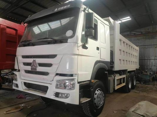 Подержанный Sinotruk HOWO 6X4 371HP Дэмп-Трак с белым цветом 1 год послепродажного обслуживания