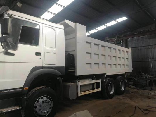 Подержанный Sinotruk HOWO 6X4 371HP Дэмп-Трак с белым цветом 1 год послепродажного обслуживания
